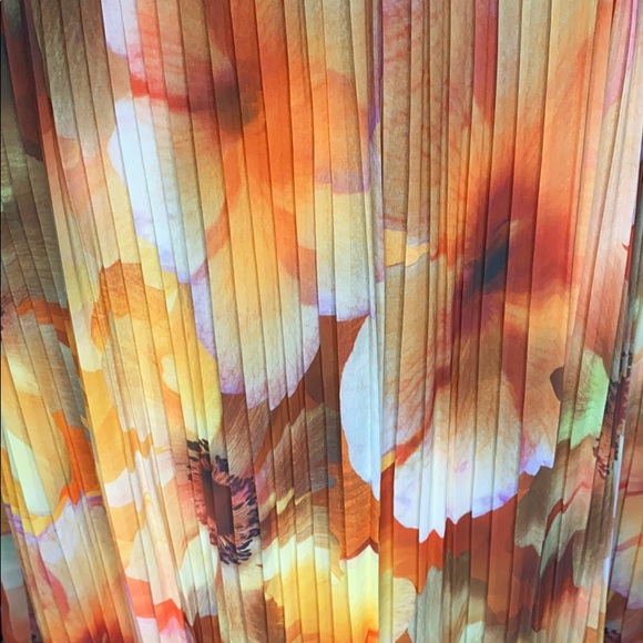 Floral Pleated Dress - Picture 4 of 5